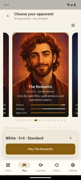The Romantic: 1700 Elo gambit attacker with a style